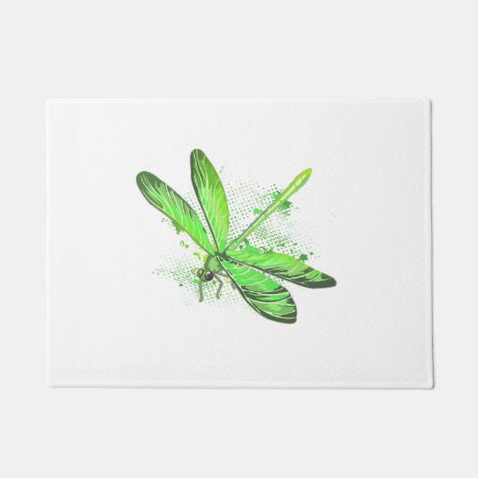 Green Dragonfly Deurmat (Voorkant)