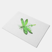 Green Dragonfly Deurmat (Schuin)