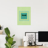 Green Dragonfly Poster (Thuiskantoor)