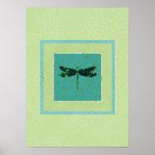 Green Dragonfly Poster (Voorkant)