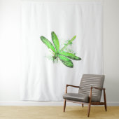 Green Dragonfly Wandkleed (In situ)