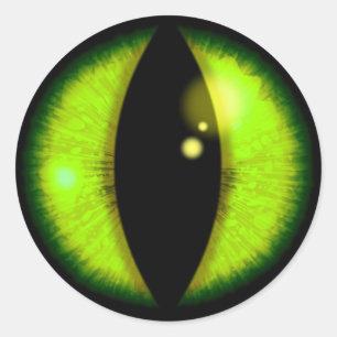 Green Dragons Eye Ronde Sticker