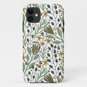 Green Dreamweaver Floral Pattern iPhone 11 Hoesje