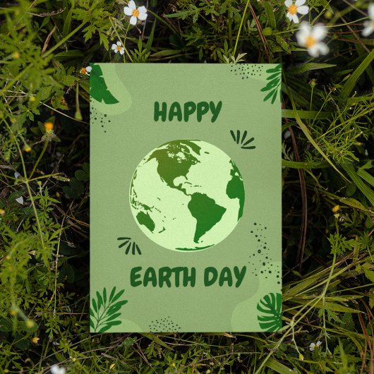Green Earth Day Briefkaart