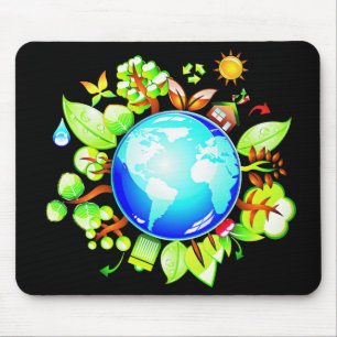 Green Earth Eco Friendly for Earth Day Muismat