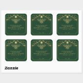 Green Editable Tarot Honeybee Étiquette (Feuille)