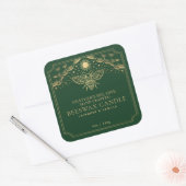 Green Editable Tarot Honeybee Étiquette (Enveloppe)