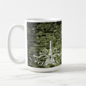Green Eiffel Tower Grunge Café Mug (Gauche)