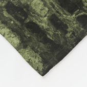 Green Eiffel Tower Grunge Fleece Blanket (Hoek)