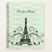 Green Eiffel Tower Planner (Devant)