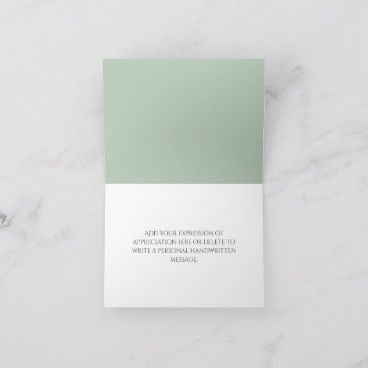 Green Eiffel Tower Weddenschap Bedankt kaarten (Binnen)