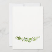 Green Elegant Baby shower Invitation Cartes (Dos)