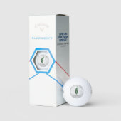 Green Elegant Peacock Golf Balls Golfballen (Verpakking)