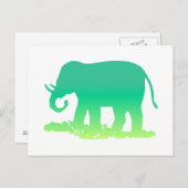 Green Elephant Briefkaart (Voorkant / Achterkant)