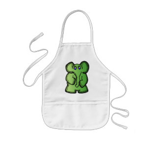Green Elephant Kinder Schort
