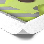 Green Elephant Nursery Word Wall Art Poster (Hoek)