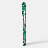 Green Emeral Silver-patroon Case-Mate iPhone Case (Achterkant / Links)