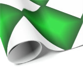 Green Emerald Diamonds op White Cadeaupapier (Rol Hoek)