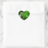 Green Emerald Heart Sticker (Tas)