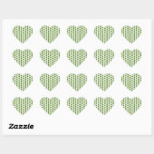 Green Emerald Heart Sticker (Vel)