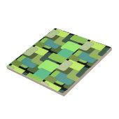 Green Emerald Limoen Jade Modern Abstract Tegeltje (Zijkant)