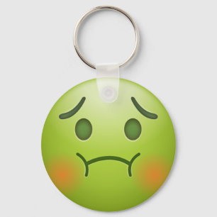 Green emoji sleutelhanger