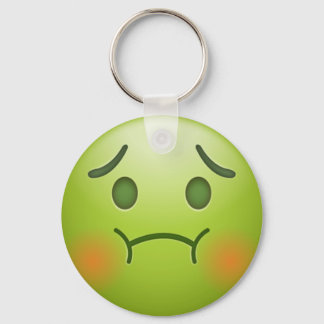 Green emoji sleutelhanger