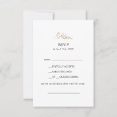 Green en Gold Mountain Song aanvraag RSVP-kaart RSVP Kaartje (Voorkant)
