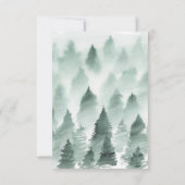 Green en Gold Mountain Song aanvraag RSVP-kaart RSVP Kaartje (Achterkant)