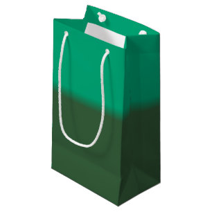 Green en Hunter Green Ombre Klein Cadeauzakje