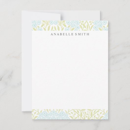 Green en Mint Floral Damask Pattern (Voorkant)
