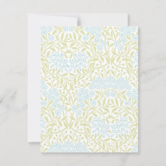 Green en Mint Floral Damask Pattern (Achterkant)