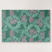 Green en Red Wreath Pattern (door William Morris) Legpuzzel (Horizontaal)
