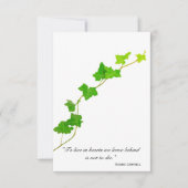 Green English Vine Sympathy Merci (Devant)