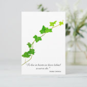 Green English Vine Sympathy Merci (Debout devant)