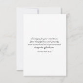 Green English Vine Sympathy Merci (Dos)