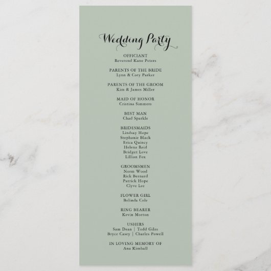 Green Eucalyptus Foliage programme de mariage de p (Dos)