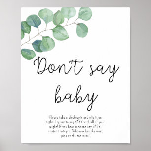Green Eucalyptus - Ne pas dire baby Poster