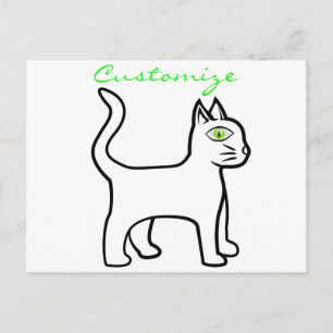 Green-eye Cat Thunder_Cove Briefkaart