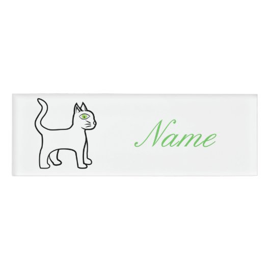 Green-eye Cat Thunder_Cove Naambadge (Voorkant)