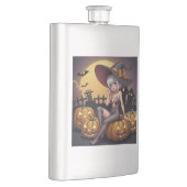 Green Eye Halloween Witch voor Jack-O-Lantern Flacon (Rechts)