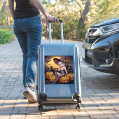 Green Eye Halloween Witch voor Jack-O-Lantern Sticker (Koffer Insitu)