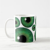 Green Eye Iris Cool Custom Mok (Links)