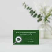 Green Eye Private Investigation Visitekaartje (Staand voorkant)
