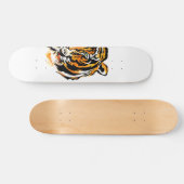 Green Eye Tiger Head Skateboard (Horizontaal)