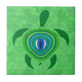 Green Eye Turtle Tegeltje (Voorkant)