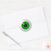Green Eyeball Ronde Sticker (Envelop)