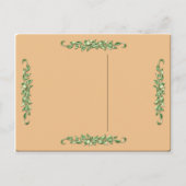 Green Eyed Calico Kitten Carte postale Anniversair (Dos)