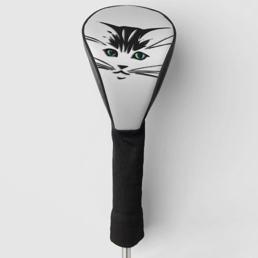 Green Eyed Cat Golfheadcover (Voorkant)