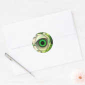 Green Eyed Monster Ronde Sticker (Envelop)